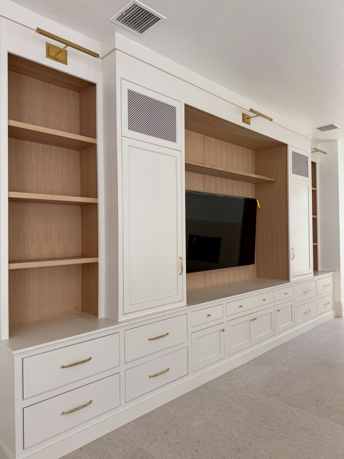 Custom built-in entertainment center